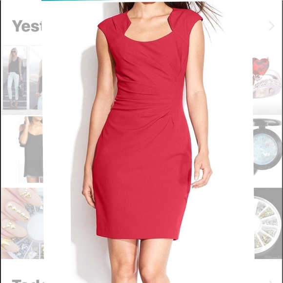 Calvin Klein Dresses & Skirts - Beautiful Red Calvin Klein Dress